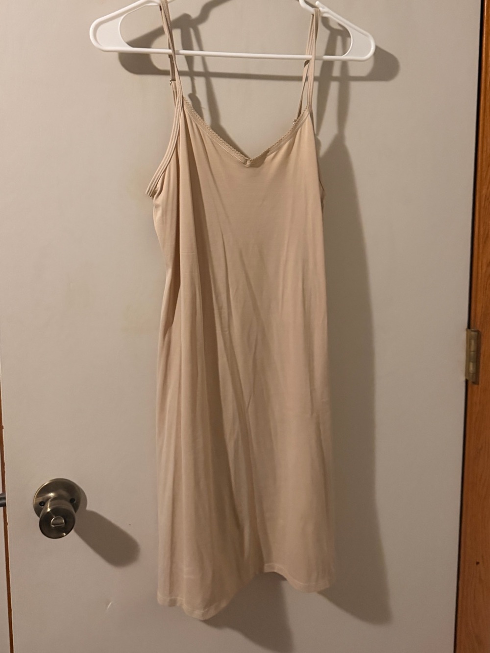 Vanity Fair Nude Beige Lightweight Slip with Adjustable Straps
